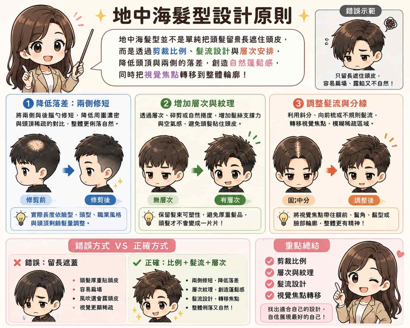 地中海髮型設計原則