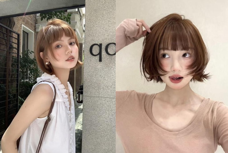 奶茶棕髮色