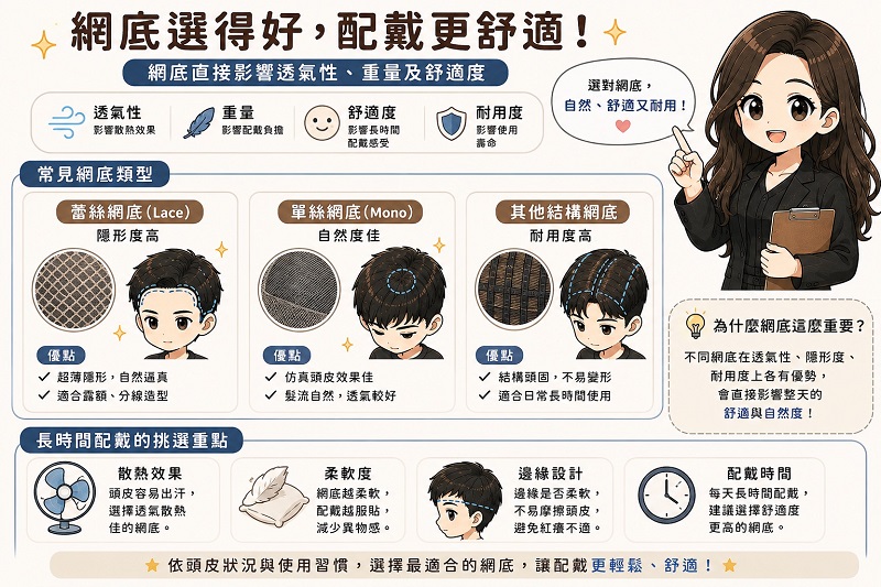 檢查網底材質與透氣程度