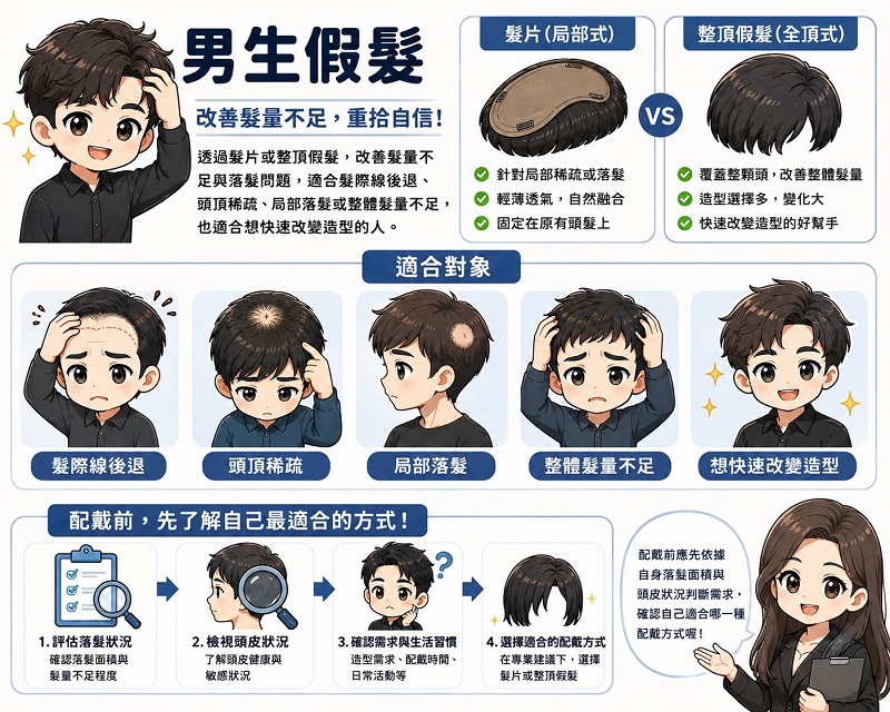 男生假髮介紹