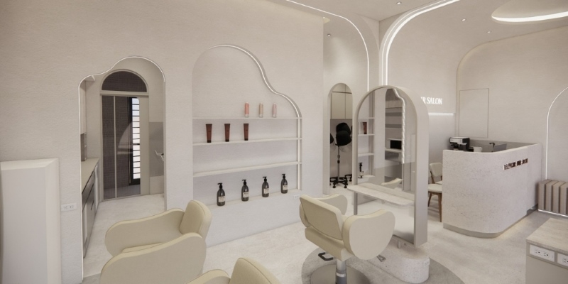 電話亭美髮沙龍逢甲店內