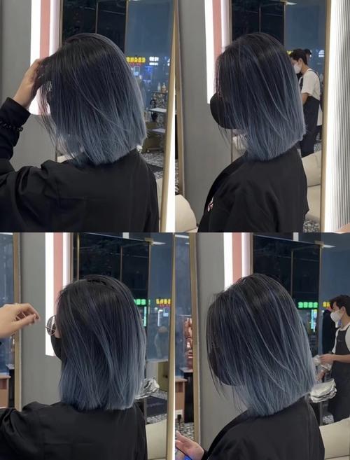 短頭髮染髮無痕手刷染